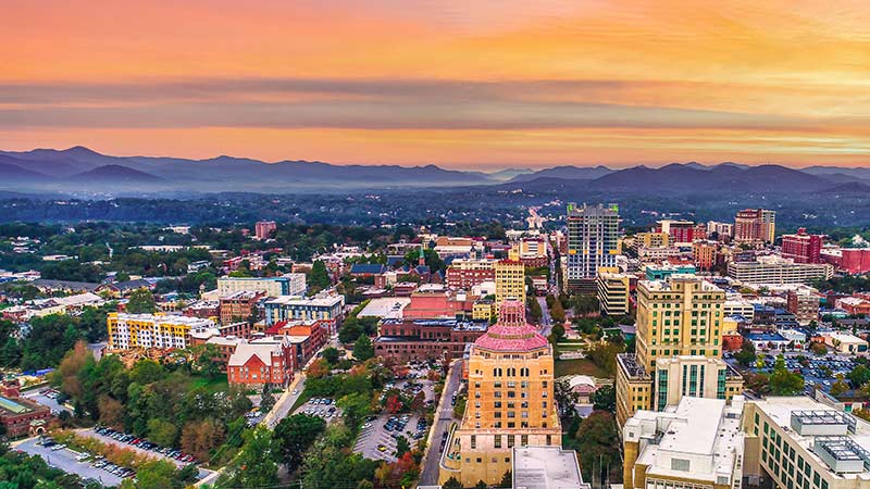 Asheville, NC skyline