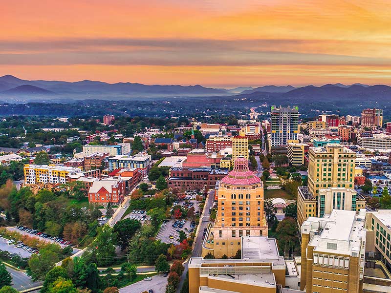 Asheville, NC skyline