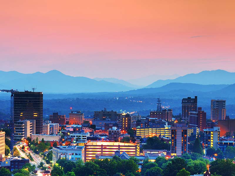 Asheville, NC skyline