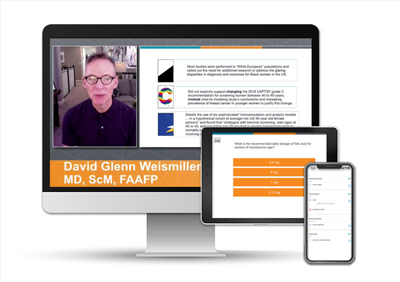 Family Medicine Update Edition 6 on three device screens