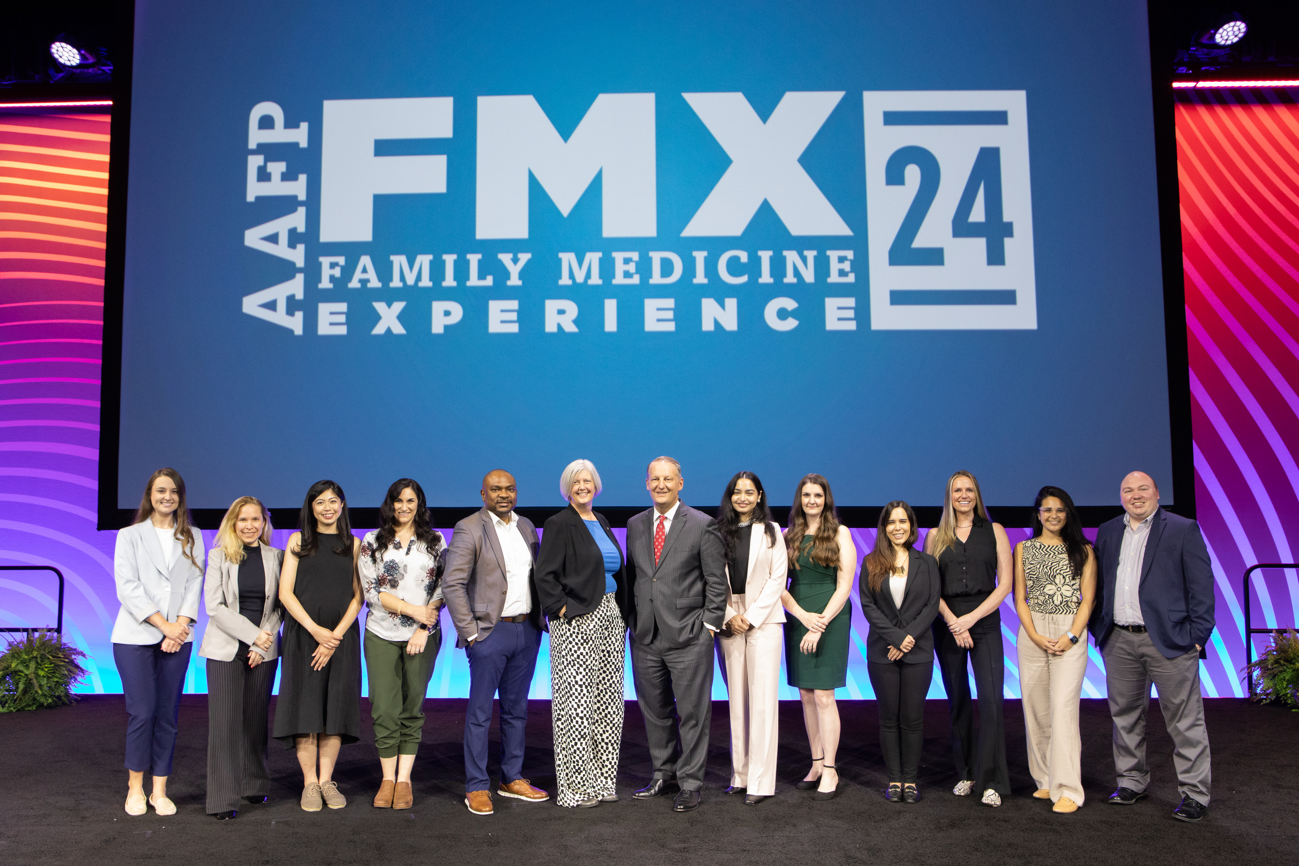 Group photo of 2024 Winners of the Award for Execellence in Graduate Medical Education with Shawn Martin and Dr. Jennifer Brull