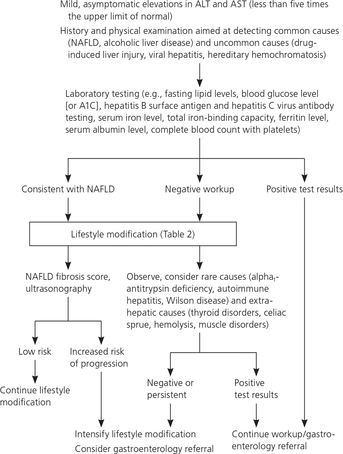 Mildly Elevated Liver Transaminase Levels Causes And Evaluation AAFP