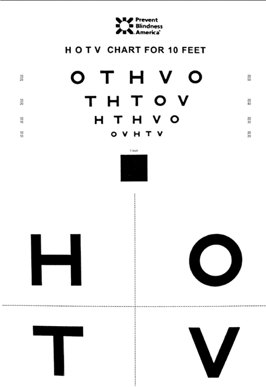 Buy Kindergarten Eye Chart 20 ft. Children Visual Testing