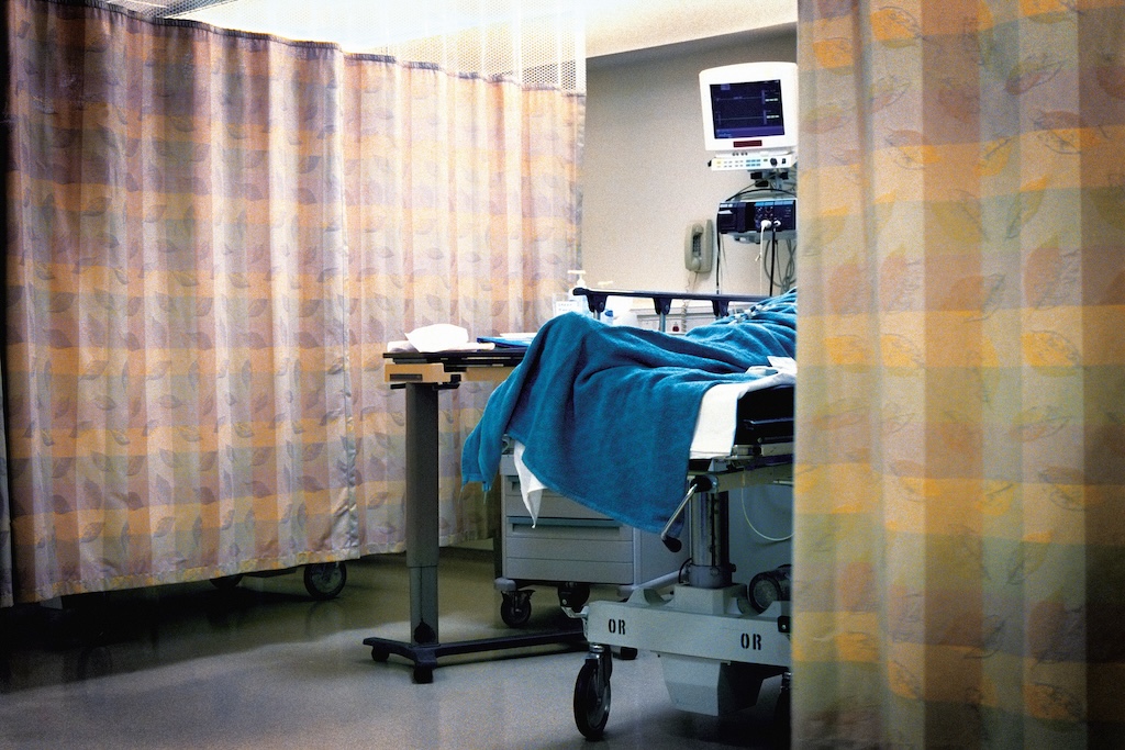 A hospital room with the curtain pulled for the second bed.

CONCEPTS
Exclusive only at istockphoto • stevecoleimages • Atlanta, Georgia
[url=http://www.istockphoto.com/file_search.php?action=file&lightboxID=9072840
[img]http://dl.dropbox.com/u/40249541/ISP%20Banners/Concepts.jpg[/img][/url]

