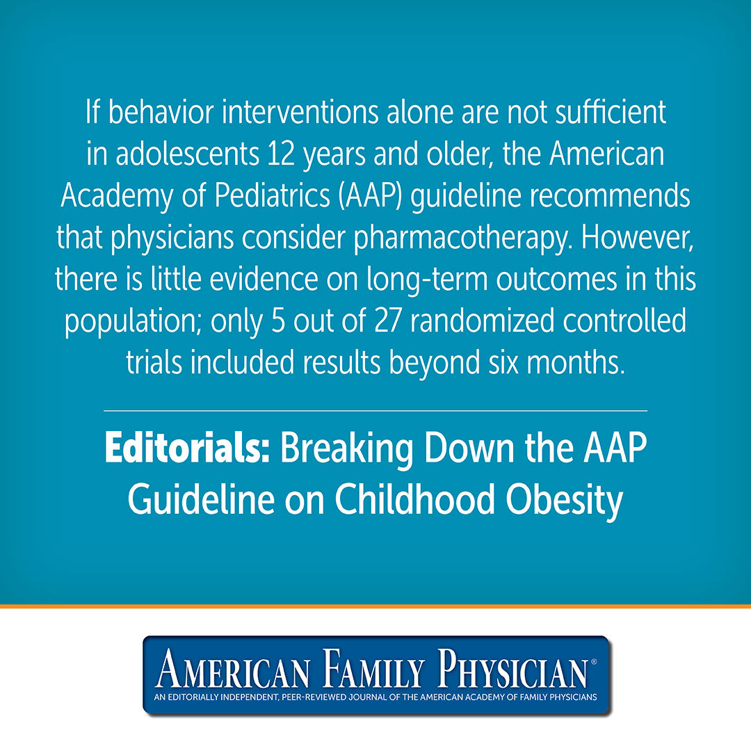 Breaking Down the AAP Guideline on Childhood Obesity | AAFP